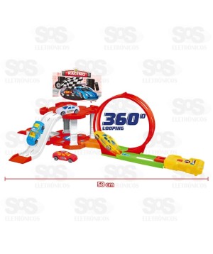 Pista De Carros Com Looping Homeplay 1032