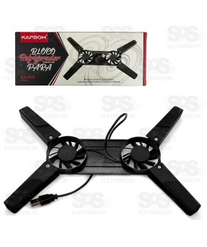 Base Com Cooler Para Notebook Kapbom KA-818