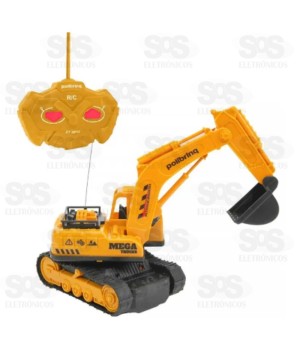 Retroescavadeira Com Controle Remoto Polibrinq CAR833