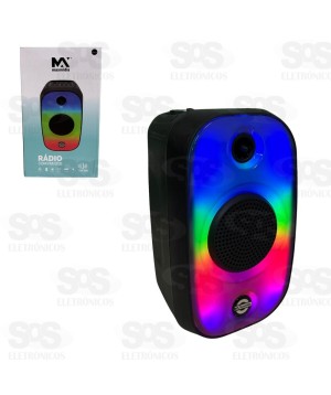 Caixa De Som 12W Iluminação LED Maxmidia MAX-714SP