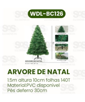 Árvore De Natal 1,5 Metros 140T WDL-BC126