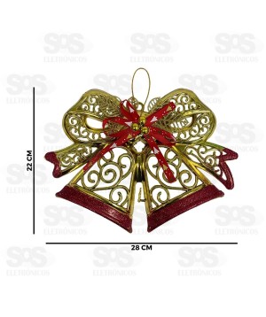 Enfeite Sinos De Natal Hai Brasil SIN001