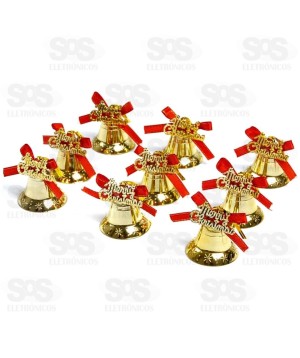 Enfeite Sino Natalino 12 Peças Hai Brasil ENF017