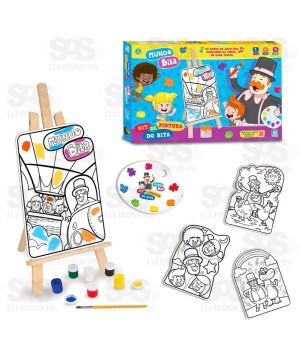 Kit Pintura Mundo Bita 13 Peças Nig Brinquedos 0694
