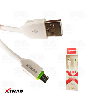 Cabo Micro USB V8 2.4a 1Metro Xtrad A1048