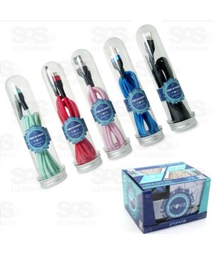 Cabo Micro Usb 2 Metros Tubo Inova cbo-5636/5758