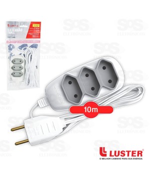 Extensão Tripla 10 Metros Luster 2171