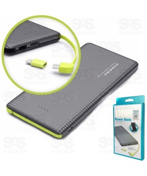 Carga Extra 10 000 mAh Micro USB V8 Com Adaptador Iphone Pn-951