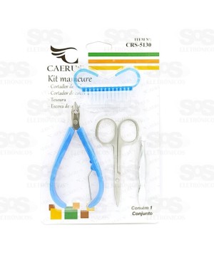 Kit Manicure 4 Peças Caerus CRS-5130