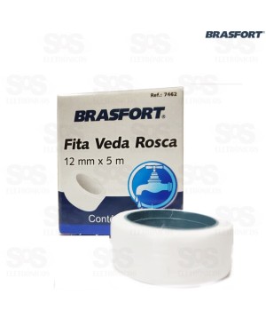 Fita Veda Rosca 12mmx5m Brasfort 7462