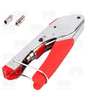 Alicate de Crimpar Conector RG6 Xtrad XT-578