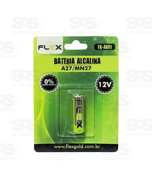 Bateria Alcalina A27/MN27 12V Flex fx-AK01 Unitário