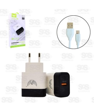 Carregador  Fast Charger 3.0 Com Cabo Type-c turbo Altomex AL-5027-c