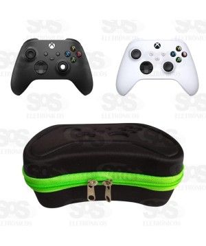 Case Estojo de Controle Xbox Serie X|S Zíper Verde