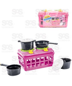 Cesto Fogão e Panelas