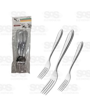 Kit Jogo De Garfo De Sobremesa 6 Unidades crs-4465
