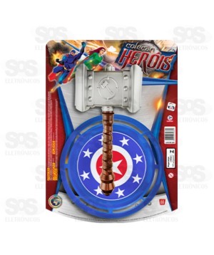 Martelo e Escudo Coleção Heróis 0689